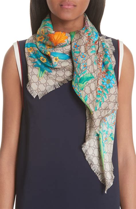 guccia scarf|Gucci scarf women sale.